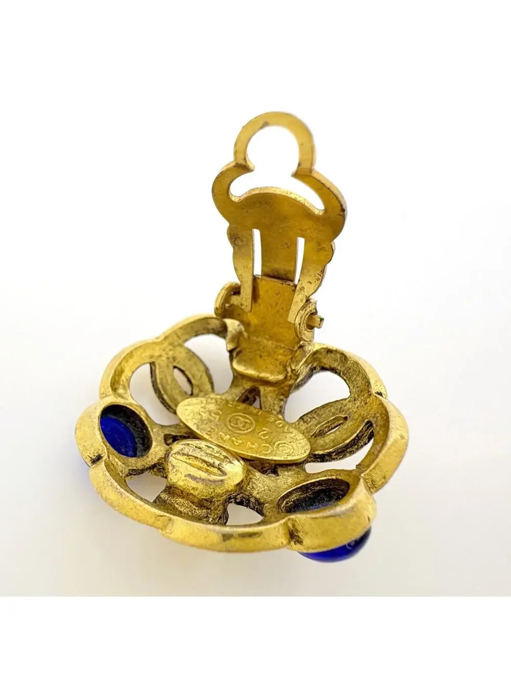 Chanel Cc Logo Clip-On Earrings Metal #327536C74B